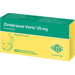 ZINKBRAUSE Verla 25 mg Brausetabletten